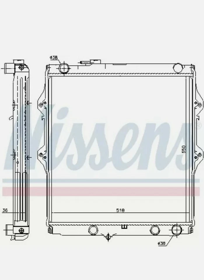 Radiator Engine Cooling NISSENS 646848 - Image 1 of 1