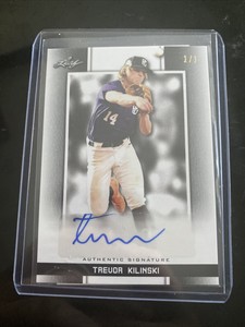 TREVOR KILINSKI 1/1 AUTO 2019 LEAF PERFECT GAME BLANK BACK BLACK AUTO MICHIGAN
