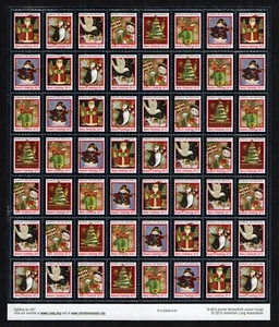 ANNO 2013 FOGLIO COME NUOVO ASSOCIAZIONE POLMONARE AMERICANA STAGIONI AUGURI SIGILLI NATALE - Foto 1 di 2