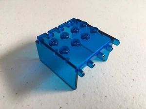 LEGO Vintage Trans-Dark Blue Windscreen 4 x 4 x 2 Canopy Extender Monorail 6990 - Picture 1 of 2