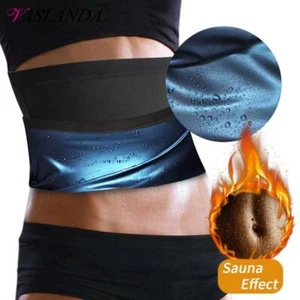 Sauna Waist Trimmer Belly Wrap Workout Sport Sweat Band Abdominal Trainer Shaper - Picture 1 of 17