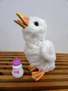 FurReal Friends Baby Duck Duckling Works w/ Bottle White - Picture 1 of 8