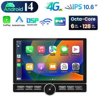 Für VW T6 Transporter Multivan Apple Carplay Android 14 Autoradio GPS DAB 6+128G - Bild 1 von 4