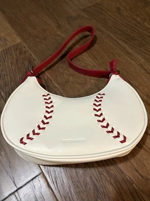 BOSTANTEN女式皮革钱包棒球设计单肩包 — 第 1/4 张图片