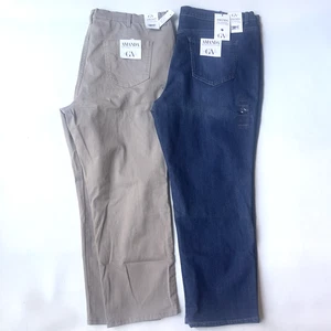 Pantalones de mezclilla Gloria Vanderbilt Amanda pantalones caqui para mujer 22 tiro clásico pierna cónica lote - Imagen 1 de 12