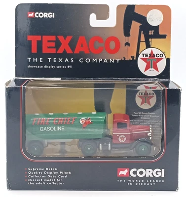 Corgi Ford Artic Tanker Texaco Fire Chief Gasoline Diecast Model CS90008 In Box. - Image 1 of 4