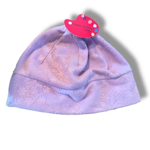 Swany Mädchen Mütze 3 4 5 6 Fleece Beanie lila geprägt Fingerfarben NEU - Bild 1 von 6