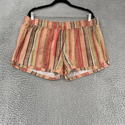 Prana Board Shorts Womens XL Striped Swim Mesh Lined Drawstring Beach Coastal - Image 1 of 4