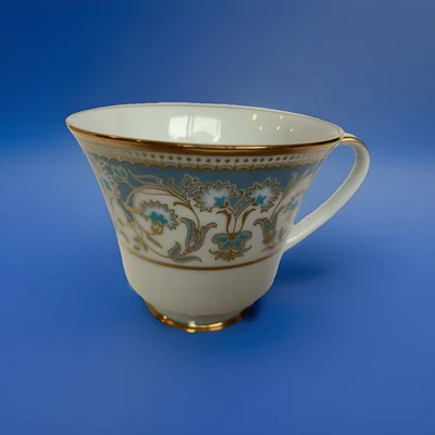 Taza de té de repuesto Noritake polonesa con borde dorado azul Japón de los años 70 Foto 1 de 4