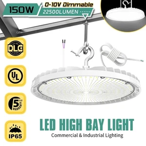 150 Watt Commercial UFO LED High Bay Light Industrial Warehouse Barn Garage Lamp - Picture 1 of 16