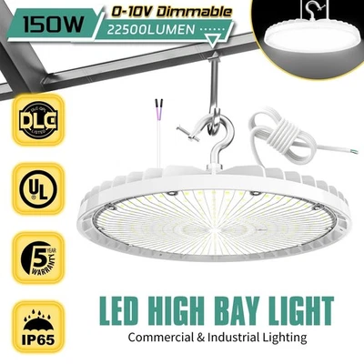 150 Watt Commercial UFO LED High Bay Light Industrial Warehouse Barn Garage Lamp - Image 1 of 4