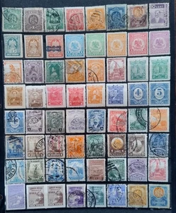 Mexico 1900 1914 high CV lot 64 stamp lot mixed condition seen combine shipping - Picture 1 of 2