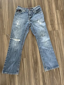Ariat FR M4 Low Rise Boot Cut Jeans 30x32 Distressed Flame Resistant USA Fabric - Picture 1 of 5