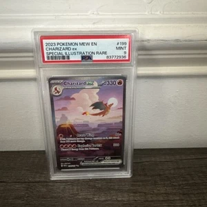 2023 POKEMON MEW EN-151 SPECIAL ILLUSTRATION RARE #199 CHARIZARD EX PSA 9 - Picture 1 of 5