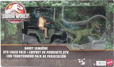 Jurassic World Mattel HTP62 Barry Sembène & Velociraptor Dinosaurier Set NEU 4+