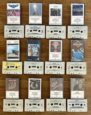 Lot Of 12 Classic Rock Cassettes, Used, Original Cases, Rush Derringer Tubes REO - Image 1 of 4