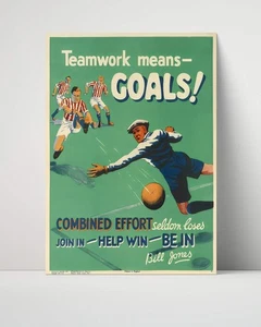 Fußball Poster - Teamwork Goals - Classic Unity - Bild 1 von 4
