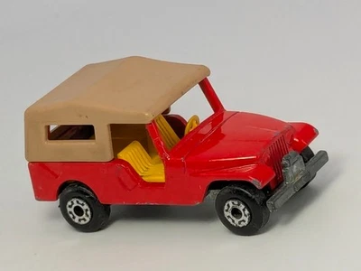 Vintage 1977 Lesney Matchbox Superfast No 53 Red Jeep CJ6 Made In England - Image 1 of 4