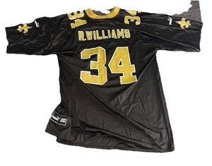 Maglia Vintage Puma Ricky Williams #34 Orleans Saints Nera NFL Uomo XL - Foto 1 di 18