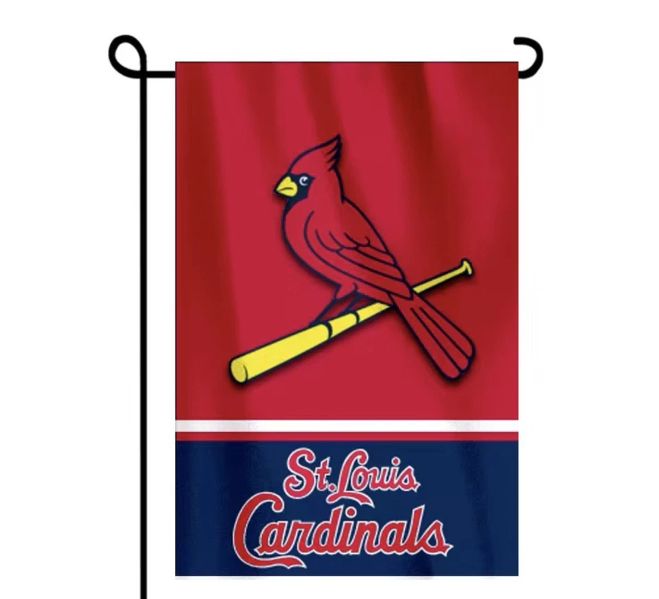 St Louis Cardinals Double Sided Garden Flag 12x18 Heavy Duty Polyester/New - Image 1 of 1