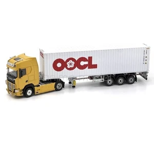 For UM 1:64 Yellow Scania730S Container Delivery Diecast Metal Truck Collection - Picture 1 of 13