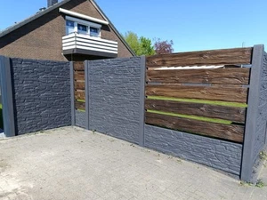 Premium Betonzaun aus Polen Betonzäune 10-100m + Anlieferung und Entladung TOP - Bild 1 von 13
