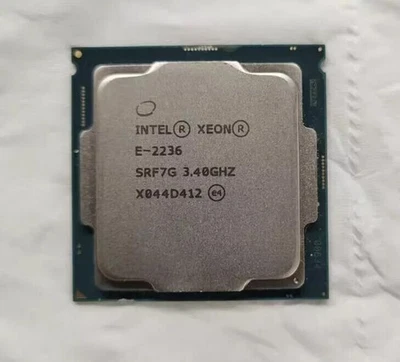 Intel Xeon E-2236 Processors SRF7G 3.4GHz CPU 6Cores 12Threads 80W LGA1151 - Image 1 of 2