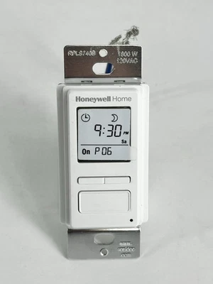 ¡LEER! Temporizador programable solar de 7 días Honeywell RPLS740B1008/U Foto 1 de 2