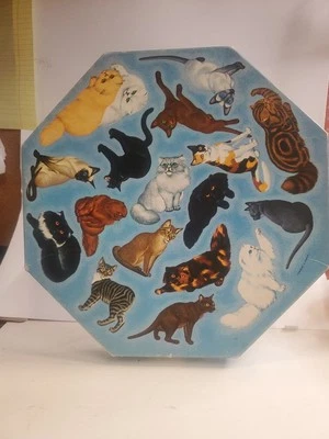 500 Piece 1966 Springbok Okta-Puzzle. Show Cat Panorama. Charles L Ripper  - Image 1 of 4