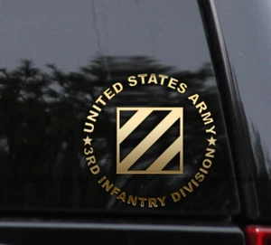 Army 3rd Infantry Division Veteran Vinyl Decal Sticker - Picture 1 of 6