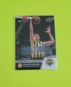 2015-16 Upper Deck Turkish Airlines Euroleague Autographs #E67 Emir Preldzic