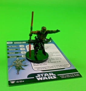 Star Wars Miniatures Rare Darth Maul Champion of Sith 40/60 w/ Card! - Picture 1 of 1