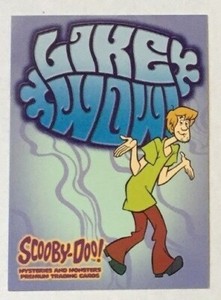 2003 Scooby Doo Mysteries And Monsters Sticker Card # S4 SHAGGY Like WOW 