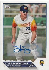 2023 Topps Pro Debut ~ TYLER SODERSTROM Prospect Auto #PD-28 Aviators/Athletics - Picture 1 of 1
