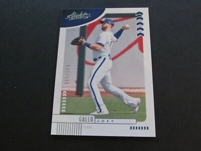 2020 Panini Absolute Joey Gallo Card #99 Silver Parallel 086/199 - Image 1 of 3