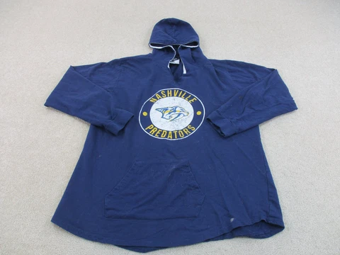 Nashville Predators Sweater Adult Extra Large Blue Hockey Sweatshirt Mens A87 * Cover