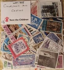 Lot: 725 Mint and used World postage stamps depicting CASTLES, CHURCHES ETC. 17g