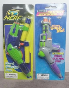 Vintage Nerf Dart Blaster & Super Soaker Pen RARE Collectible 2002 Hasbro Stylus - Picture 1 of 12