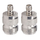 2Pcs N Female To Sma Female Adapter Rf Coaxial Coax Cable Connector Accessories?