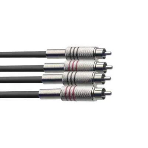 Cable Stagg Twin RCA macho a doble RCA macho - 3 metros - Imagen 1 de 2