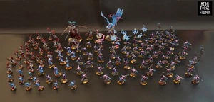 WH40K AoS Slaanesh Tzeentch Chaos Daemons Army Keeper of Secrets Commission - Picture 1 of 16