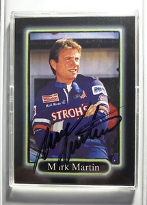 MARK MARTIN,NASCAR DRIVER AND LEGEND, AUTOGRAPH CARD 1990 MAXX RACE CARD #6 - Picture 1 of 3