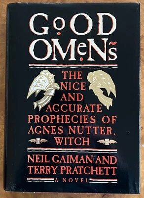 Good Omens by Neil Gaiman, Terry Pratchett 1st/1st hc dj Foto 1 de 4