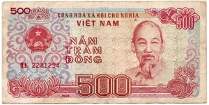1988 Vietnam 500 Nam Tram Dong Banknote Circulated - Picture 1 of 2