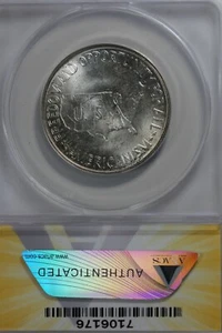 1952 .50 ANACS MS 64 WASHINGTON-CARVER Classic Silver Commemorative - Picture 1 of 2