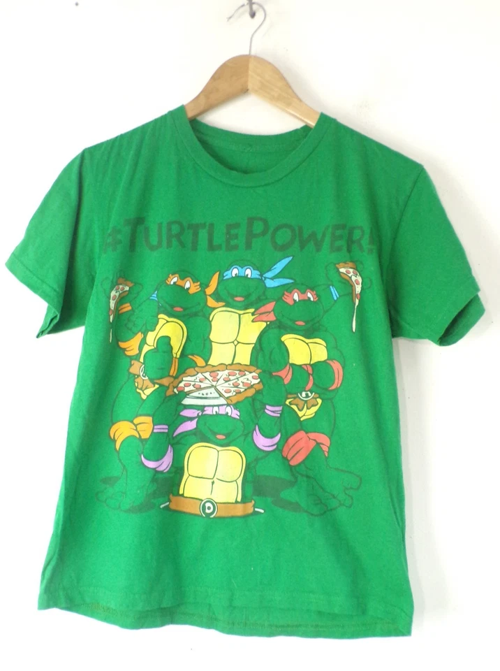 TEENAGE MUTANT NINJA TURTLE Boys #TurtlePower Short Sleeve Tshirt Size Medium - Image 1 of 3