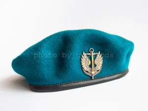 Ukrainian Military Army Beret with Cockade. Naval Infantry Hat S 59 - Picture 1 of 8