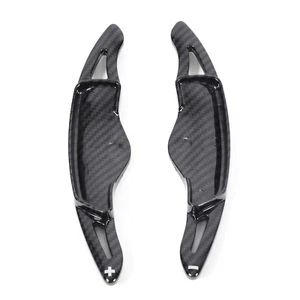 ABS Carbon fiber Steering Wheel Paddle Shifter Extension For Hyundai Genesis G70 - Picture 1 of 8