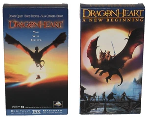 Dragonheart & Dragonheart A New Beginning VHS Lot - Imagen 1 de 5