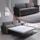 2-in-1 Pull Out Sofa Bed with Folding Mattress, Velvet Loveseat Sleeper Sofa Bed